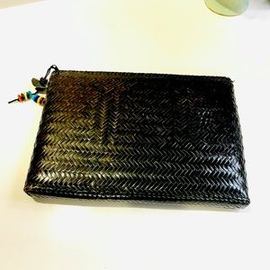 Exclusively for Valerie Straw Woven Large Clutch
